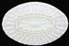 Ovaal plafond ornament 8L x 5,5 cm BR