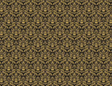 Black damask wallpaper