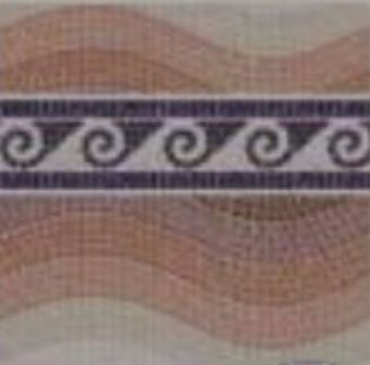 Sand mosic wave paper with border