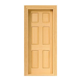 6-Paneels binnendeur 87 x 184 mm
