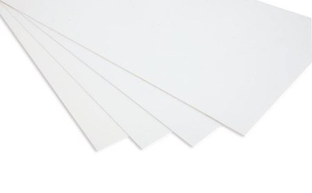 Polystyrol plaat 250x500 mm 1mm