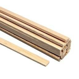 Balsa latje 10 mm x 10 mm x 1000 mm