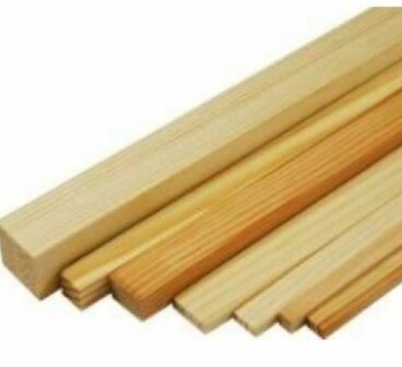 Vurenlatje 1mmx2mmx1000mm