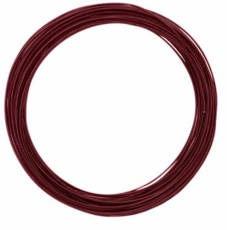 D41212 Aluminium draad 10 meter dikte 1 mm ossebloedrood