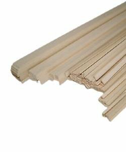 Abachi latje 0,6 mm x 4 mm x 1000 mm