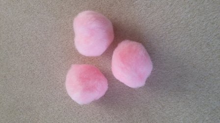 Pompon 2 cm rose