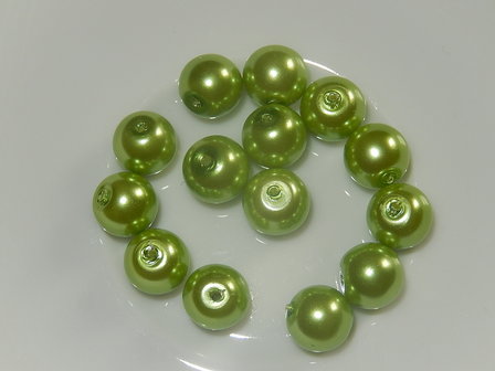 P5528 Glasparel lichtgroen rond 8 mm