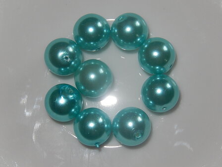 P4305 Glasparel aqua rond 12 mm