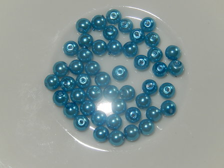 P4116 Glasparel blauw rond 4 mm