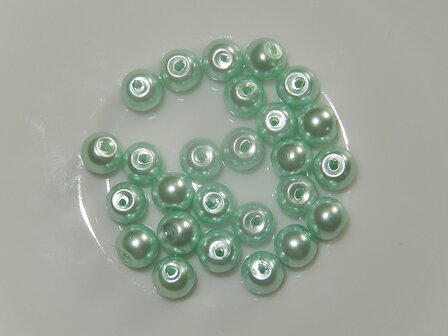 P4206 Glasparel mint rond 6 mm