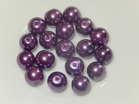 P6513 Glasparel violet rond 8 mm