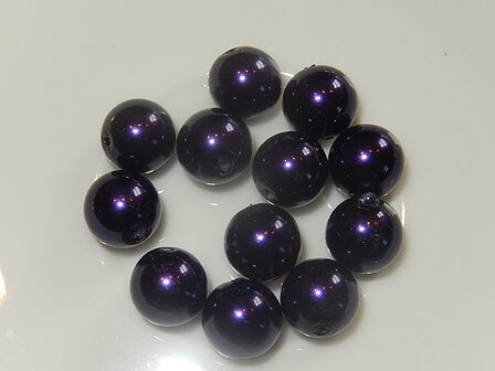 P6406 Glasparel purper rond 10 mm