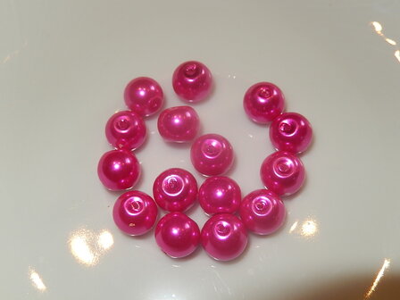 P6221 Glasparel magenta rond 7 mm