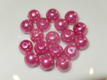 P6222 Glasparel fuchsia rond 8 mm