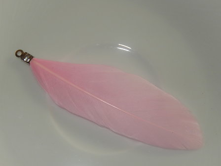 HV001 Veer 7,5 cm zacht roze met oogje