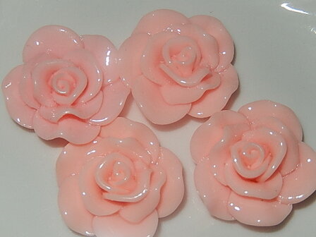 CBK601B28 Resin roos 4 st roze 28 mm