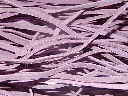 DRL602P030 Su&egrave;de veter 0.90 m lang 3 mm breed lavendelpaars