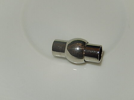 MSM002R050Q DQ Magneetslot 1 st antiek zilver 16x8 mm &ndash; binnenmaat 5 mm