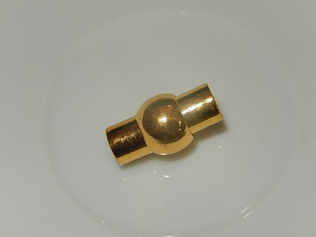 MSM301R050 Roestvrijstaal 1 st goud magneetslot 19x11 mm &ndash; binnenmaat 5 mm