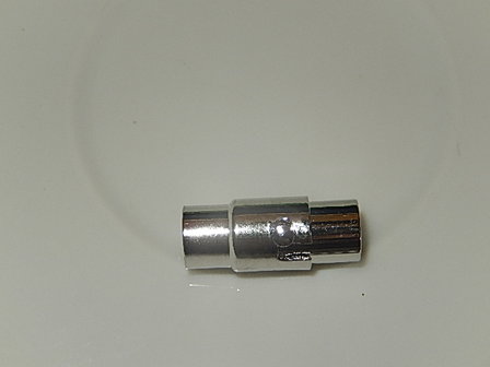 MSM001R050Q DQ Magneetslot 1 st antiek zilver 16x8 mm &ndash; binnenmaat 5 mm