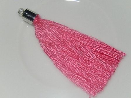 KW017 Kwastje 4 cm roze