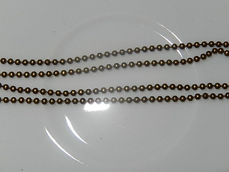 KTM707X015 Ball chain ketting 0,50 m brons 1,5 mm 