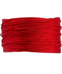 BA105 Macram&eacute; koord 0,8 mm 1 m kleur Red