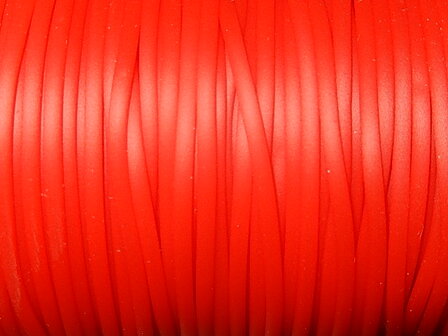 D1121 Rubberkoord 2 mm rood gatmaat 1 mm