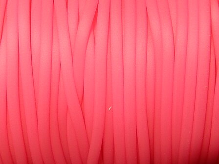 D1164 Rubberkoord 2 mm neonroze gatmaat 1 mm