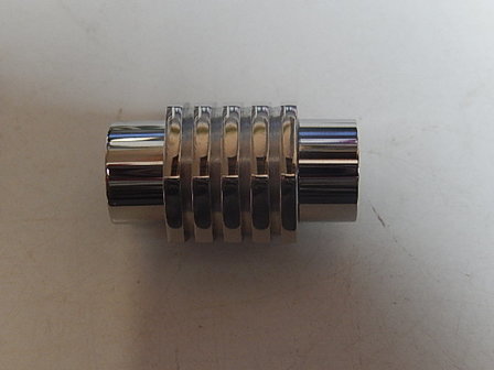 MSM008X080 Magneetslot 1 st rvs zilverkleur 22x12 mm &ndash; binnenmaat 8 mm