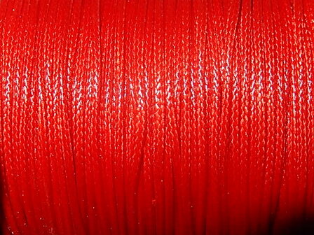 DRW203X010 Waxkoord 1 m gewaxed polyester koord 1 mm dik karmozijn