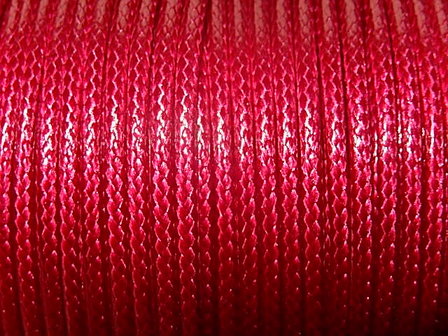 DRW608X020 Waxkoord 1 m gewaxed polyester koord 2 mm dik cyclaam