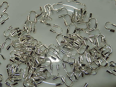 DBM001X05 Draadbeschermers 10 st zilver 5x4 mm