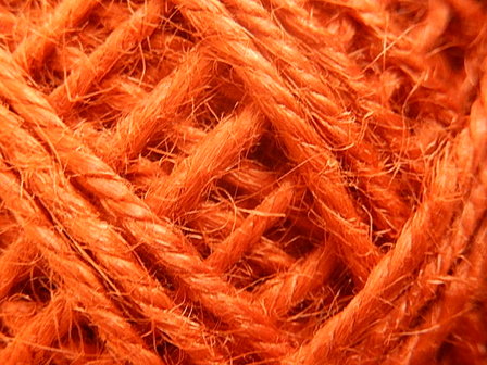DRJ009 Natuurlijk sisal koord 1 meter lang oranje 2 mm