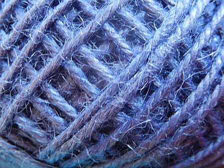 DRJ016 Natuurlijk sisal koord 1 meter lang blauw 2 mm