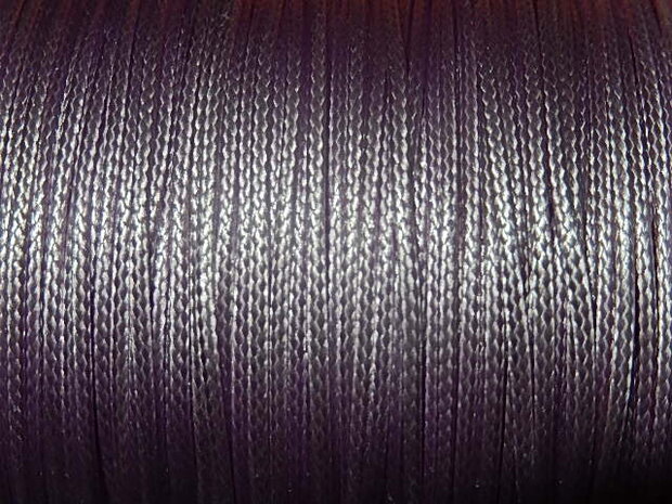 DRW603X010 Waxkoord 1 m gewaxed polyester koord 1 mm pruim