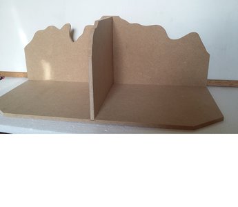 Dubbel hoekje 60x25x24cm ruïne