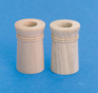 Wooden Chimney Pots 2 pieces 24mm diameter