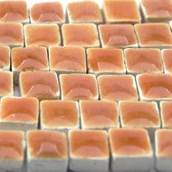 KERAM22 Mini mozaïektegeltjes 5x5x3mm geeloranje mix 100 st
