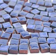 KERAM43 Mini mozaïektegeltjes 5x5x3mm azuurblauw mix 100 st